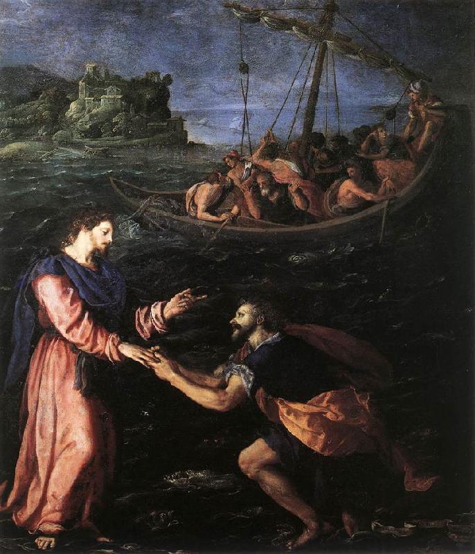 ALLORI Alessandro St Peter Walking on the Water oil painting image